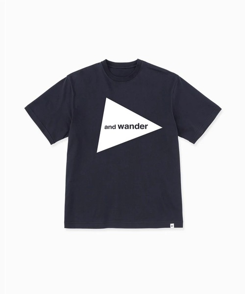 and wander(アンドワンダー)の「and wander/アンドワンダー and wander big logo SS T クルーネックTシャツ 2026年 夏 夏服(Tシャツ/カットソー・メンズ・ブラック/ホワイト・M/L/XL)」の12枚目の写真