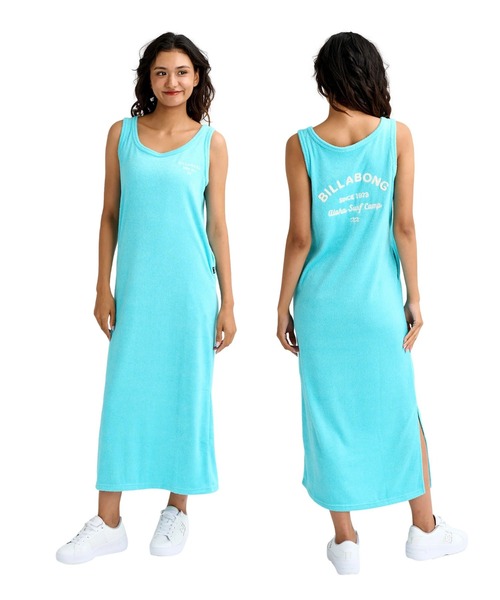 BILLABONG(ビラボン)の「BILLABONG ウィメンズ PILE SL DRESS ワンピース 【2026年春夏モデル】/ビラボンパイル地ワンピース(セットアップ対応可)(ワンピース・レディース・グレー/ネイビー/ブルー系その他/ホワイト・MEDIUM)」の4枚目の写真