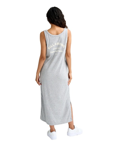 BILLABONG(ビラボン)の「BILLABONG ウィメンズ PILE SL DRESS ワンピース 【2026年春夏モデル】/ビラボンパイル地ワンピース(セットアップ対応可)(ワンピース・レディース・グレー/ネイビー/ブルー系その他/ホワイト・MEDIUM)」の7枚目の写真