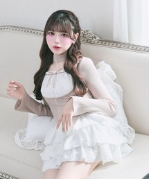 OLIVE des OLIVE | 【Belle Charme】Layered Frill Mini Skirt(スカート)