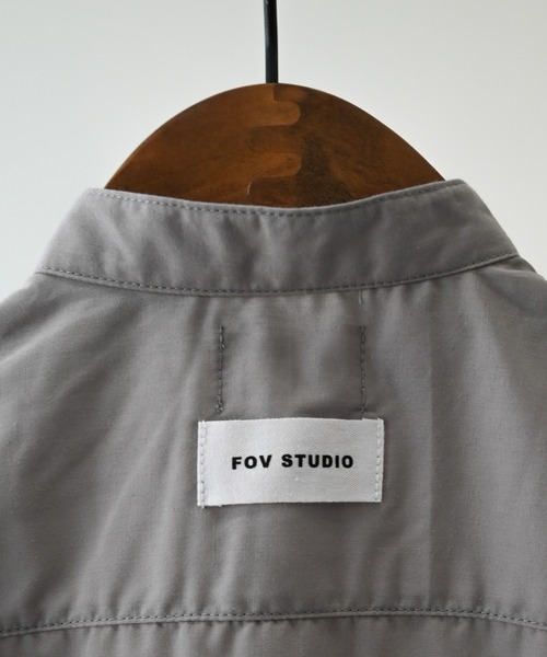 FOV(フォブ)の「FOV/フォブ マオカラー半袖シャツ(シャツ/ブラウス・レディース・ブラック/グレー・F)」の7枚目の写真