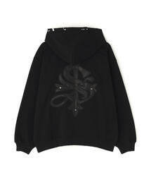 SUPPLIER(�T�v���C���[)��SUPPLIER/�T�v���C���[/Pierced Tribal Cross Zip Hoodie(�p�[�J�[)