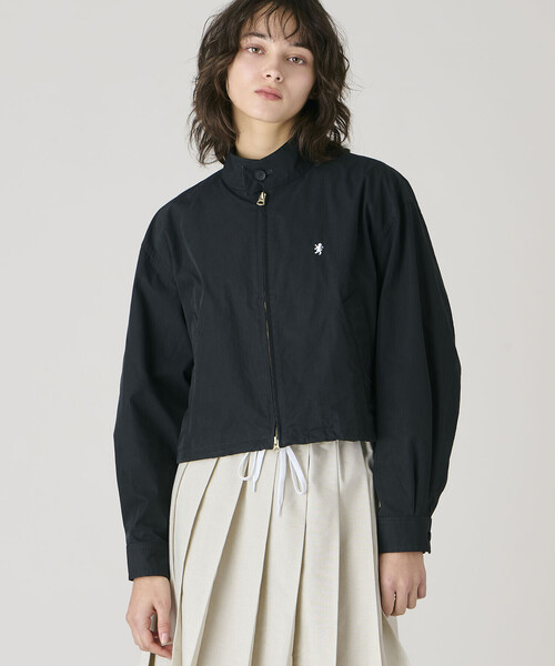 GYMPHLEX(ジムフレックス)の「Gymphlex | ショートジップブルゾン WOMEN(その他アウター・レディース・グレー/ブラック・14)」の2枚目の写真