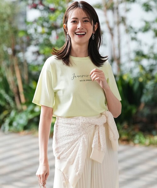 ANY SIS(エニィスィス)の「ビジュープリント Tシャツ(Tシャツ/カットソー・レディース・ベージュ系/ライトグリーン系/ホワイト系・X-LARGE)」の17枚目の写真