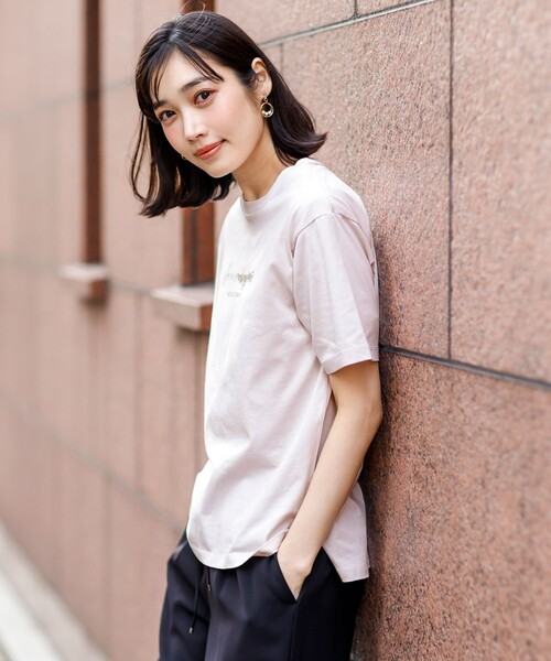 ANY SIS(エニィスィス)の「ビジュープリント Tシャツ(Tシャツ/カットソー・レディース・ベージュ系/ライトグリーン系/ホワイト系・X-LARGE)」の21枚目の写真