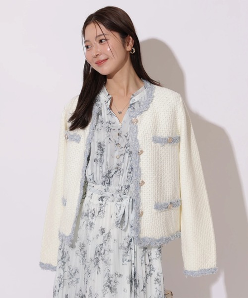 Apuweiser-riche（アプワイザーリッシェ）の「ラインフラワープリーツワンピース（ワンピース・レディース・ライトイエロー/ピンクベージュ/ライトブルー・2/1/0）」の16枚目の写真