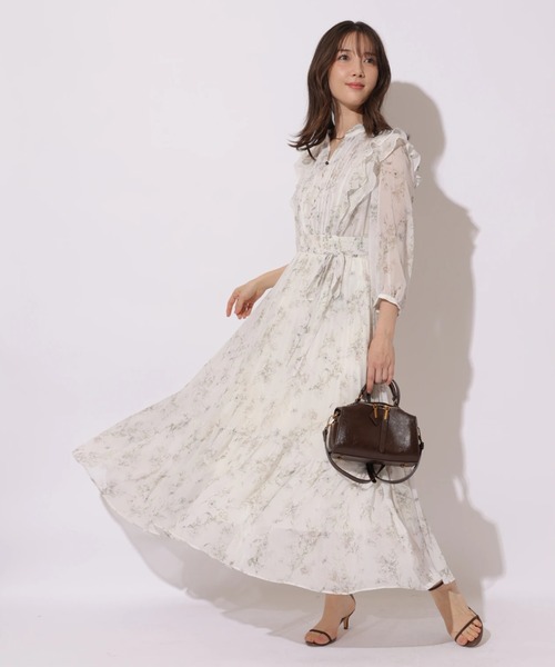 Apuweiser-riche（アプワイザーリッシェ）の「ラインフラワープリーツワンピース（ワンピース・レディース・ライトイエロー/ピンクベージュ/ライトブルー・2/1/0）」の17枚目の写真