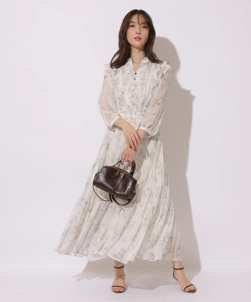 Apuweiser-riche（アプワイザーリッシェ）の「ラインフラワープリーツワンピース（ワンピース・レディース・ライトイエロー/ピンクベージュ/ライトブルー・2/1/0）」の20枚目の写真