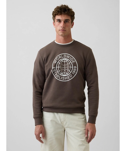 GAP(ギャップ)の「GAPロゴ グラフィック スウェットシャツ(スウェット・メンズ・ブルー/グリーン/ブラウン/ホワイト・XL/L/M/S/XS)」の4枚目の写真