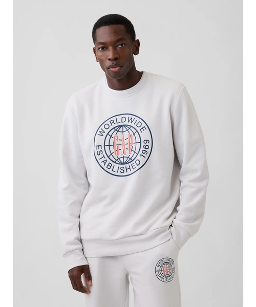GAP(ギャップ)の「GAPロゴ グラフィック スウェットシャツ(スウェット・メンズ・ブルー/グリーン/ブラウン/ホワイト・XL/L/M/S/XS)」の3枚目の写真