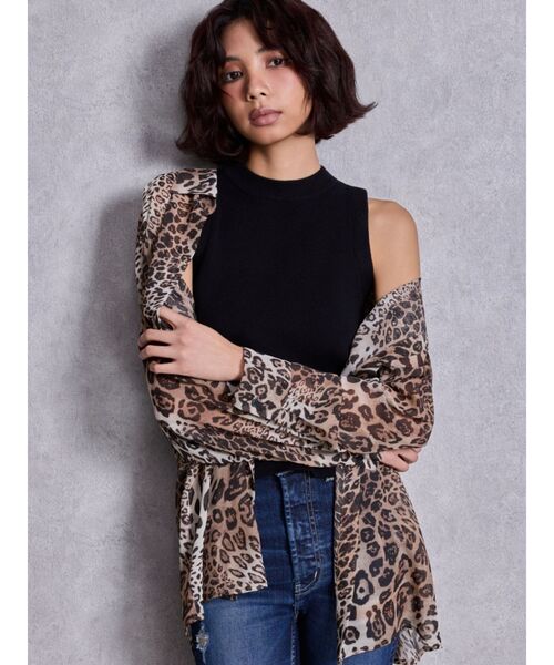 GYDA（ジェイダ）の「3WAYショルダーOPENシアードッキングシャツ（シャツ/ブラウス・レディース・その他1/ベージュ/オフホワイト・FREE）」の10枚目の写真