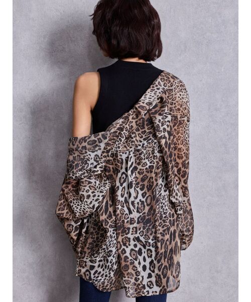 GYDA（ジェイダ）の「3WAYショルダーOPENシアードッキングシャツ（シャツ/ブラウス・レディース・その他1/ベージュ/オフホワイト・FREE）」の11枚目の写真