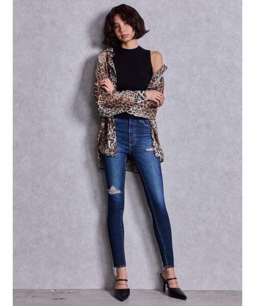 GYDA（ジェイダ）の「3WAYショルダーOPENシアードッキングシャツ（シャツ/ブラウス・レディース・その他1/ベージュ/オフホワイト・FREE）」の13枚目の写真