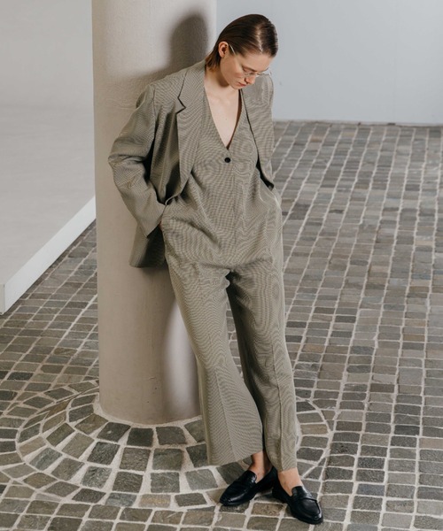 CHECK JQ JUMP SUIT/チェックジャガードジャンプスーツ（つなぎ