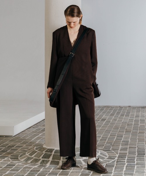CHECK JQ JUMP SUIT/チェックジャガードジャンプスーツ（つなぎ