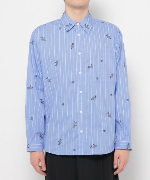 HARE（ハレ）の「ストライプシシュウシャツ(HARE)（シャツ/ブラウス・メンズ・ブラック/ブルー・FREE）」の14枚目の写真