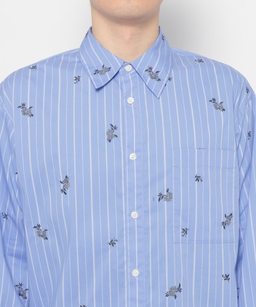 HARE（ハレ）の「ストライプシシュウシャツ(HARE)（シャツ/ブラウス・メンズ・ブラック/ブルー・FREE）」の17枚目の写真