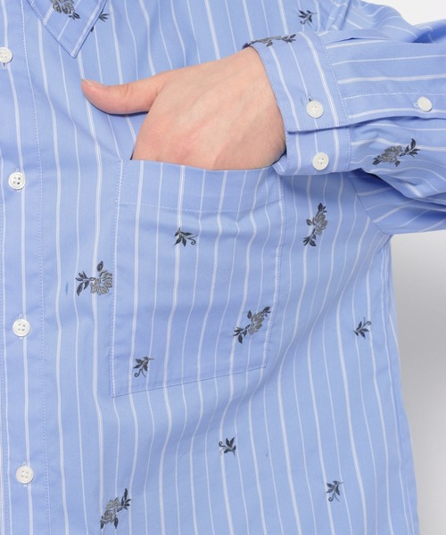 HARE（ハレ）の「ストライプシシュウシャツ(HARE)（シャツ/ブラウス・メンズ・ブラック/ブルー・FREE）」の20枚目の写真