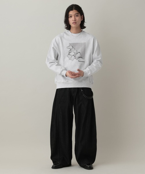 RAGEBLUE(レイジブルー)の「【Technics/テクニクス】 Collaboration Print Sweat(スウェット・メンズ・ブラック/グレー系その他・LARGE/MEDIUM)」の9枚目の写真