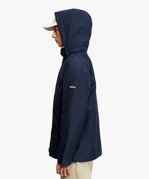 AIGLE(エーグル)の「GORE-TEX ゴアテックス 防風 透湿 防水 2レイヤー ジャケット RP / フード取り外し可(マウンテンパーカー・メンズ・ベージュ/ダークネイビー/グレー・XXL/XS/XL/S/M/L)」の18枚目の写真
