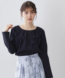 index | アシメタックフリルバートップス【洗濯機OK】(Tシャツ/カットソー)