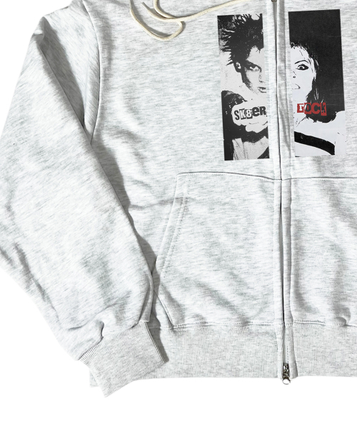 SK8ER ROCK(スケーターロック)の「Boy Or Girl Sweat Hood Zip-Up ((white melange))(パーカー・レディース・その他・MEDIUM/LARGE)」の5枚目の写真
