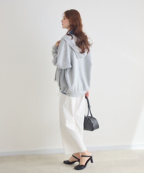 KATHARINE ROSS（キャサリンロス）の「【KATHARINE ROSS】異素材ダンボールパーカー（パーカー・レディース・グレー/オフホワイト・FREE）」の6枚目の写真