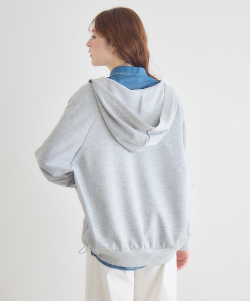 KATHARINE ROSS（キャサリンロス）の「【KATHARINE ROSS】異素材ダンボールパーカー（パーカー・レディース・グレー/オフホワイト・FREE）」の10枚目の写真