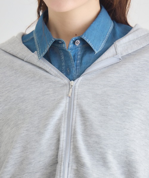 KATHARINE ROSS（キャサリンロス）の「【KATHARINE ROSS】異素材ダンボールパーカー（パーカー・レディース・グレー/オフホワイト・FREE）」の14枚目の写真