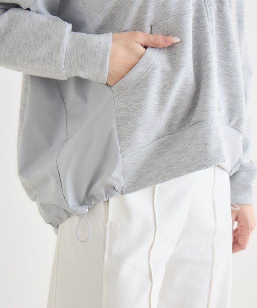 KATHARINE ROSS（キャサリンロス）の「【KATHARINE ROSS】異素材ダンボールパーカー（パーカー・レディース・グレー/オフホワイト・FREE）」の16枚目の写真