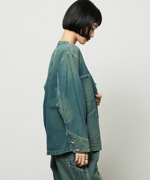 Lee(リー)の「Lee/リー エンジニアシャツジャケット DUNGAREES(その他アウター・レディース・グリーン・MEDIUM)」の19枚目の写真