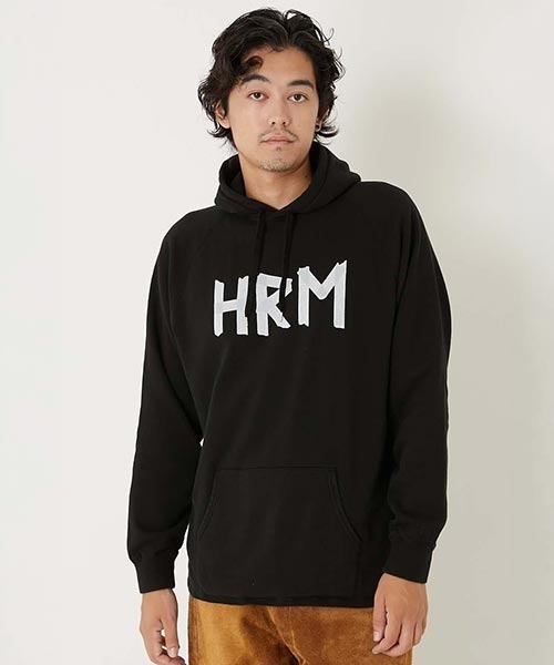 HOLLYWOOD RANCH MARKET（ハリウッドランチマーケット）の「スーパーストレッチ マスキングHRM カットオフスウェット（パーカー・メンズ・グレー/ブラック/ネイビー・M/L/XL）」の4枚目の写真