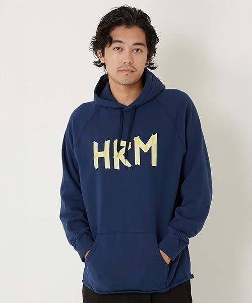 HOLLYWOOD RANCH MARKET（ハリウッドランチマーケット）の「スーパーストレッチ マスキングHRM カットオフスウェット（パーカー・メンズ・グレー/ブラック/ネイビー・M/L/XL）」の13枚目の写真
