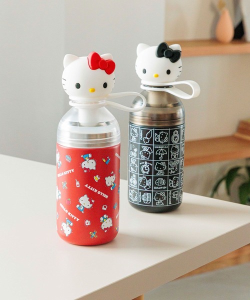 Me%（ミィパーセント）の「【HELLO KITTY】ステンレスボトル　641555（キッチンツール・レディース・レッド/ブラック・FREE）」の4枚目の写真
