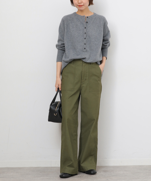 JOURNAL STANDARD relume（ジャーナルスタンダード　レリューム）の「《追加 / 新色 / 新サイズ》ワイドベイカーパンツ（カーゴパンツ・レディース・ベージュ/ホワイト/カーキ/ブラック・40/38/36/34）」の13枚目の写真