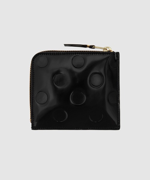 Wallet COMME des GARCONS（ウォレットコム デギャルソン）の「【DOTS EMBOSSED】L-ZIP WALLET（財布・メンズ・ブラック・ONE SIZE）」の2枚目の写真