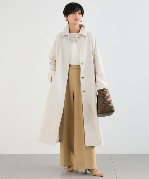 BARNYARDSTORM（バンヤードストーム）の「BARNYARDSTORM / 撥水ライトトレンチコート（ステンカラーコート・レディース・グレー系その他/ベージュ・S/M）」の2枚目の写真