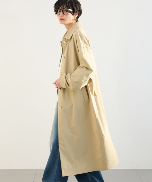 BARNYARDSTORM（バンヤードストーム）の「BARNYARDSTORM / 撥水ライトトレンチコート（ステンカラーコート・レディース・グレー系その他/ベージュ・S/M）」の3枚目の写真