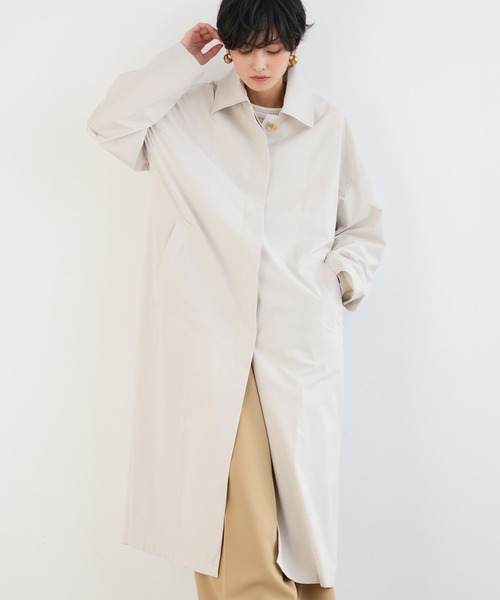 BARNYARDSTORM（バンヤードストーム）の「BARNYARDSTORM / 撥水ライトトレンチコート（ステンカラーコート・レディース・グレー系その他/ベージュ・S/M）」の10枚目の写真