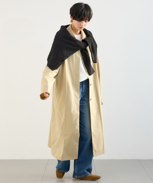 BARNYARDSTORM（バンヤードストーム）の「BARNYARDSTORM / 撥水ライトトレンチコート（ステンカラーコート・レディース・グレー系その他/ベージュ・S/M）」の21枚目の写真