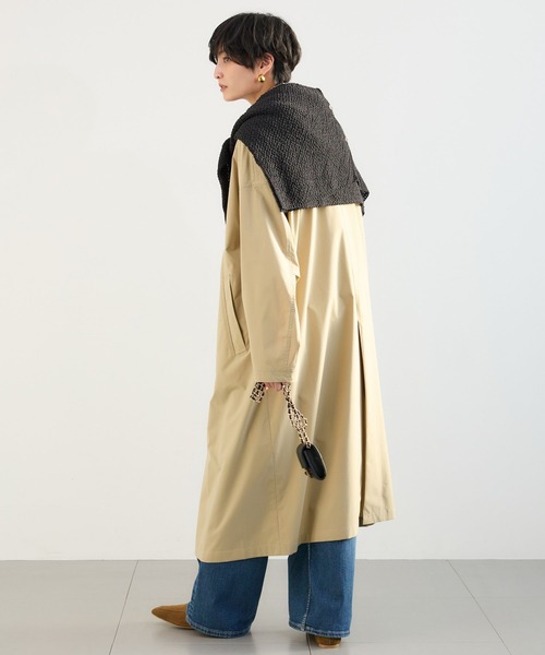 BARNYARDSTORM（バンヤードストーム）の「BARNYARDSTORM / 撥水ライトトレンチコート（ステンカラーコート・レディース・グレー系その他/ベージュ・S/M）」の6枚目の写真