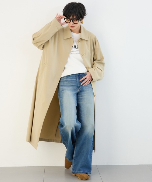 BARNYARDSTORM（バンヤードストーム）の「BARNYARDSTORM / 撥水ライトトレンチコート（ステンカラーコート・レディース・グレー系その他/ベージュ・S/M）」の18枚目の写真