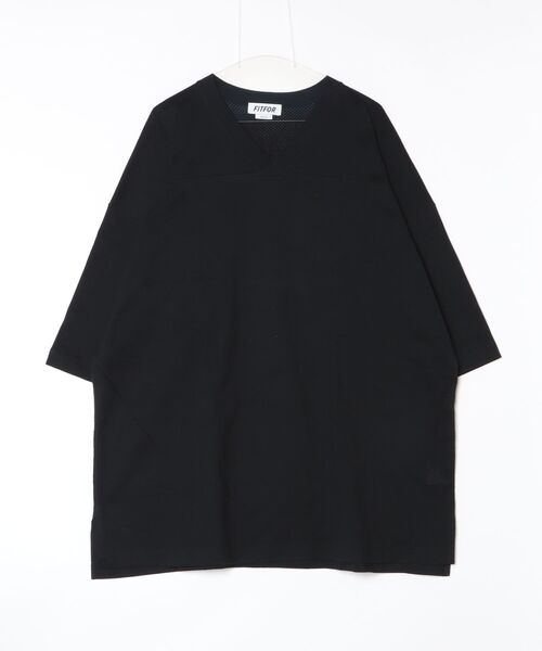 fitfor(フィットフォー)の「【SE1】【FIT FOR/フィットフォー】 #503 MESH FOOTBALL TEE(Tシャツ/カットソー・メンズ・White/ブルー/Black・L/XL)」の2枚目の写真