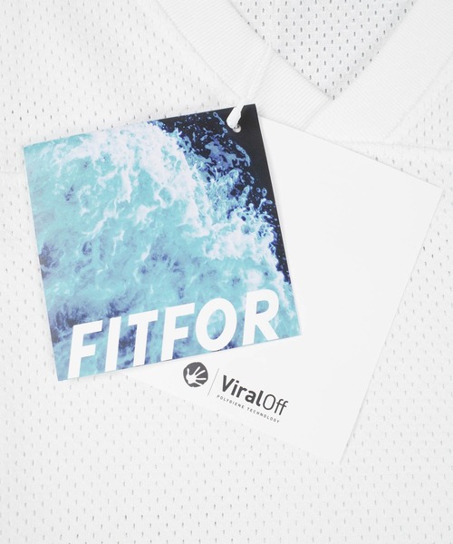 fitfor(フィットフォー)の「【SE1】【FIT FOR/フィットフォー】 #503 MESH FOOTBALL TEE(Tシャツ/カットソー・メンズ・White/ブルー/Black・L/XL)」の7枚目の写真
