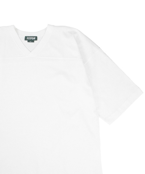 fitfor(フィットフォー)の「【SE1】【FIT FOR/フィットフォー】 #503 MESH FOOTBALL TEE(Tシャツ/カットソー・メンズ・White/ブルー/Black・L/XL)」の15枚目の写真