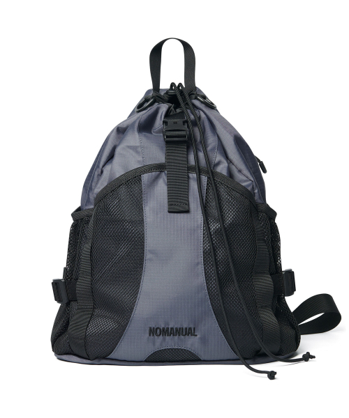 NOMANUAL(NOMANUAL)の「2WAY STRING BAG - GRAY(バックパック/リュック・レディース・その他・FREE)」の1枚目の写真