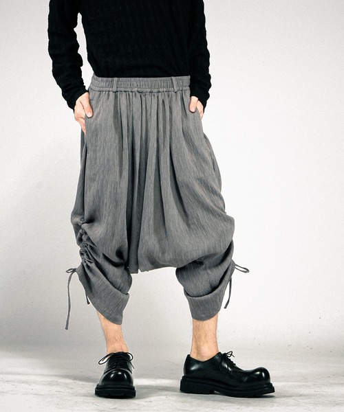 NO ID.（ノーアイディ）の「【NO ID.】Drawstrings Sarrouel Pants / ドローストリングスサルエルトラウザーズ（その他パンツ・メンズ・ブラック/グレー・2/1）」の11枚目の写真