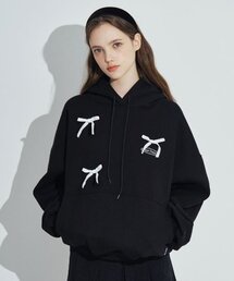Velvet Ribbon Hoodie [Black]