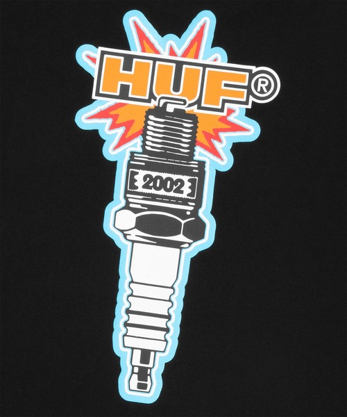 HUF(ハフ)の「SPARK IT UP TEE(Tシャツ/カットソー・メンズ・ブラック/ホワイト・S/M/L/XL/XXL)」の15枚目の写真