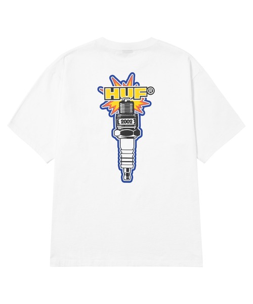 HUF(ハフ)の「SPARK IT UP TEE(Tシャツ/カットソー・メンズ・ブラック/ホワイト・S/M/L/XL/XXL)」の3枚目の写真